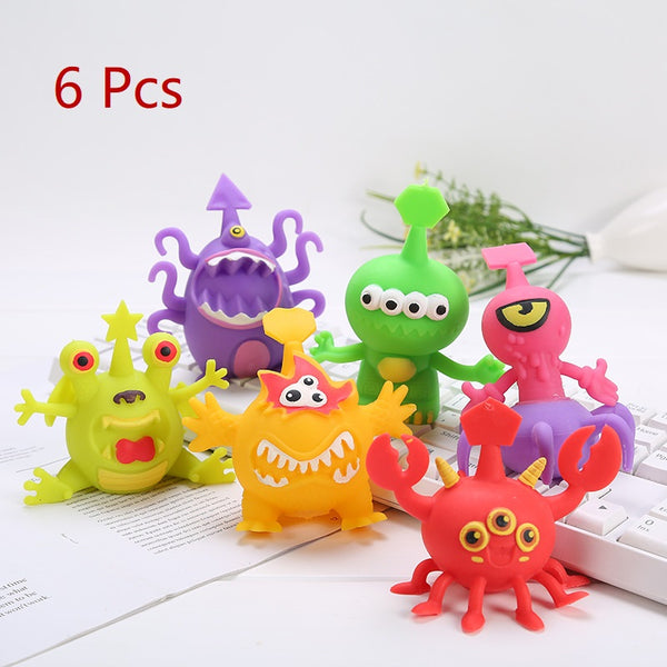 PROLOSO 12 Pack Squishy Toys Elephant Fidget Pressure Release Squeeze